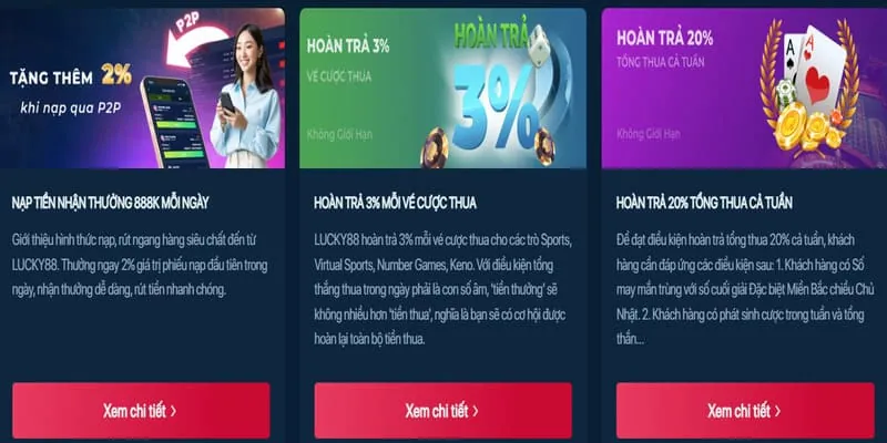 Chương trình hoàn trả tiền cược PK8